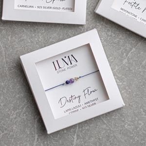 Amethyst Life Purpose Bracelet Macrame Adjustable Cord Minimalist Crystal Meditation Energy Jewelry Meaningful Gift