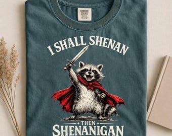 I Shall Shenan Then Shenanigan Shirt, Funny frog Sword Tee, Chaotic Animal Meme, Sarcastic Humor Gift For Gamer, Funny Meme Shirt