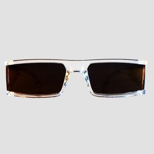 Montatura Retrò Unisex Occhiali Da Vista Quadrati Retrò Unisex - Montatura In Plastica Nera/marrone/grigia, Lenti Trasparenti UV Lenti Trasparenti Polycarbonate - Foto 10