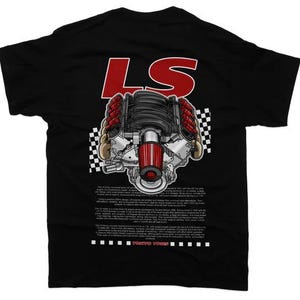 Camiseta LS Engine - Camiseta unisex para amantes de los coches - Regalo para entusiastas del motor