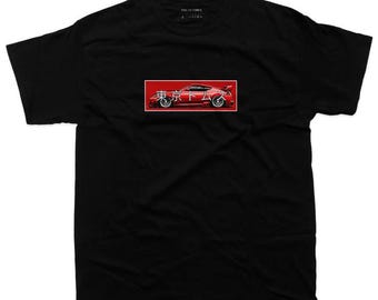 370z Fairlady Nissan T-shirt - motormotor 6 cilinder - uniseks - autoliefhebber - Drifting Drag JDM