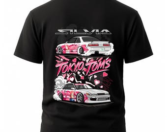 Waifu S13 Silvia T-Shirt - JDM Anime Love Drift Tee, Nissan 240SX Itasha Car Guy Gift, Preshrunk Cotton Streetwear Shirt, Manga Style Tee