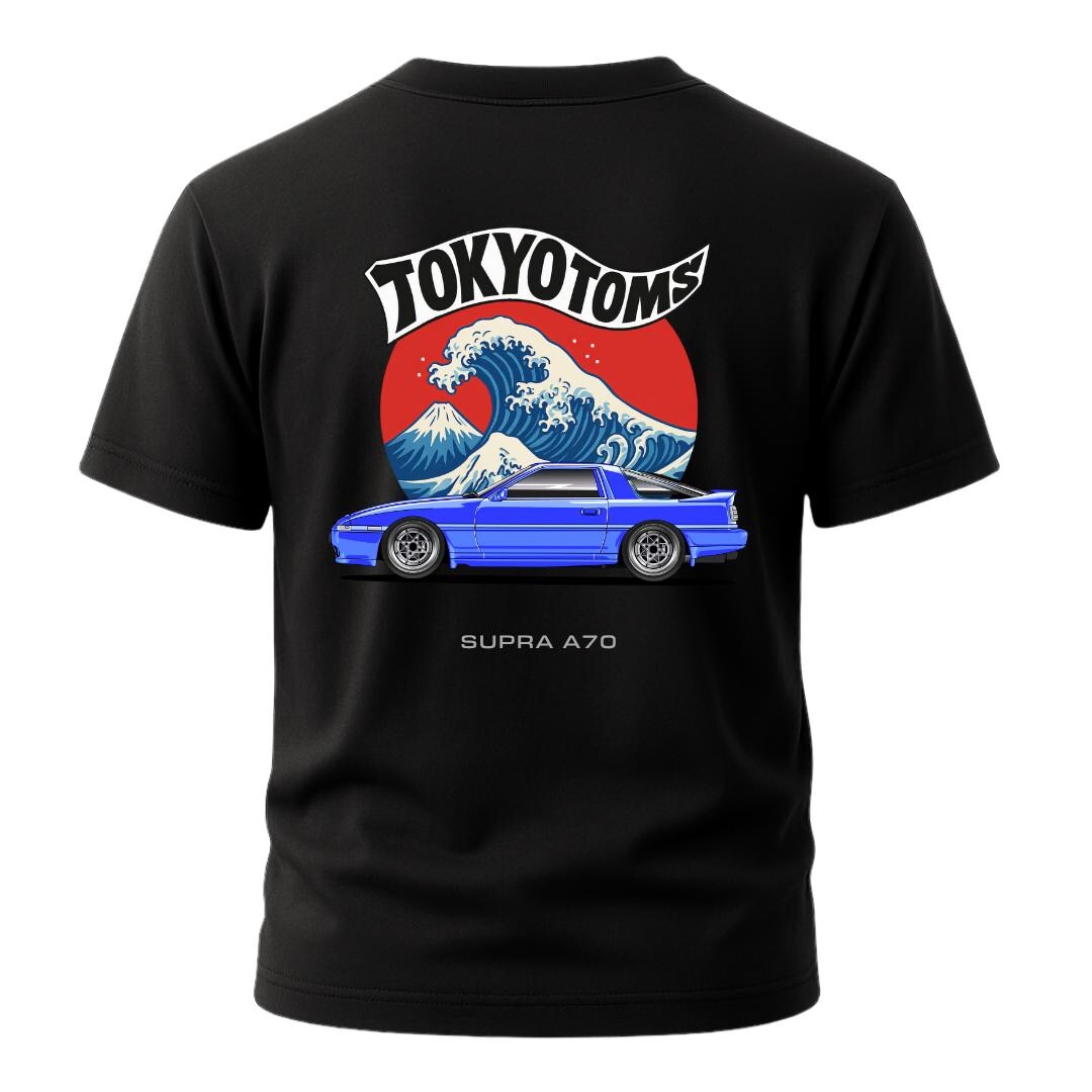 Toyota Supra A70 T-shirt - Great Wave off Kanagawa Mk3 7MGTE Tee