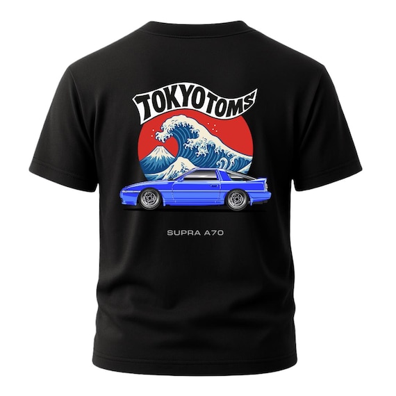 Toyota Supra A70 T-shirt - Great Wave off Kanagawa Mk3 7MGTE Tee