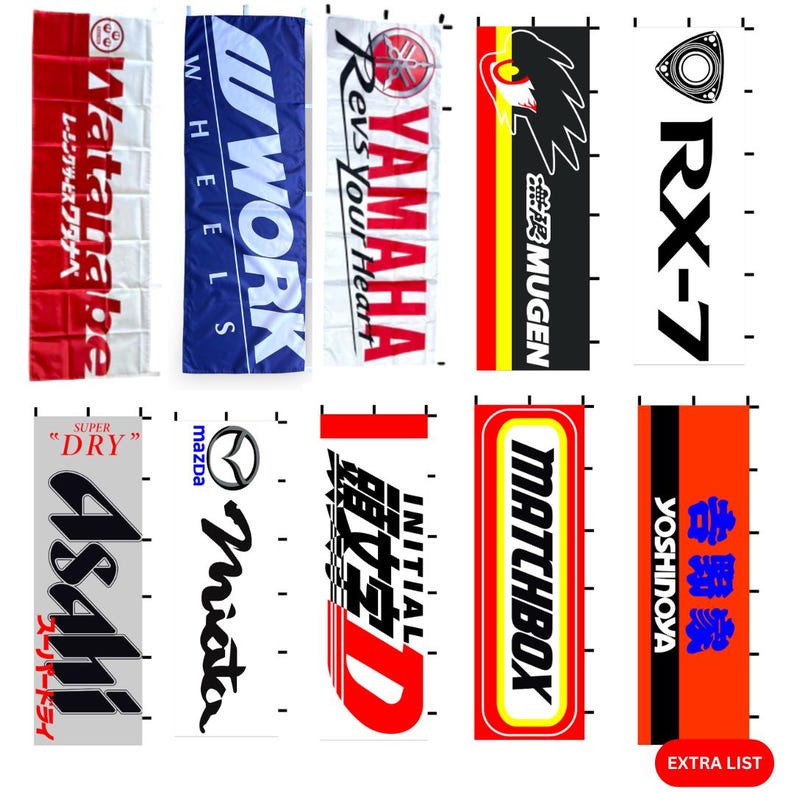 Nobori Flags JDM - Japanese Banners Home Decor, Cars, Events, Garage ...