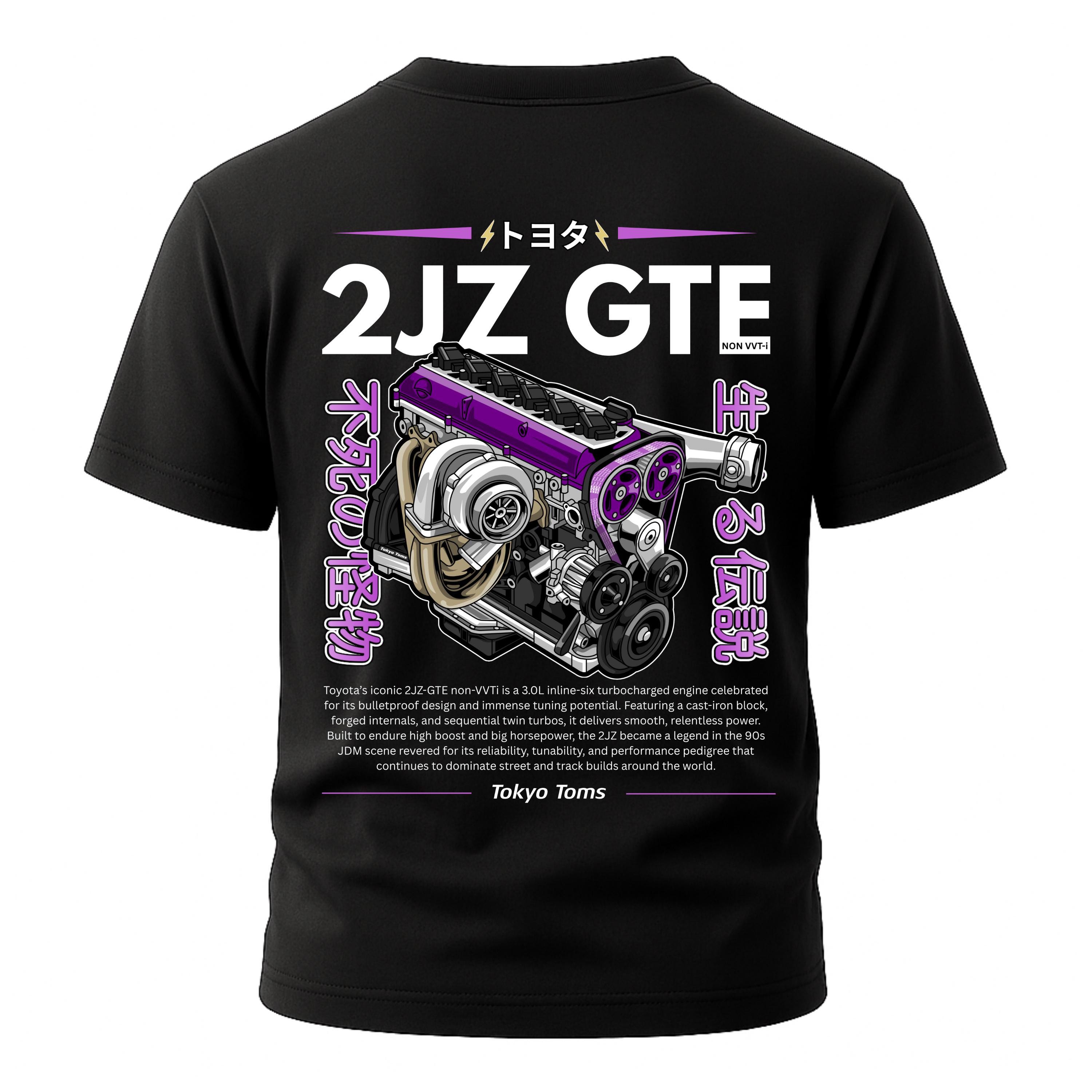 Toyota 2JZ GTE Non Vvti T-shirt - Toyota Engine Shirt, JDM Car