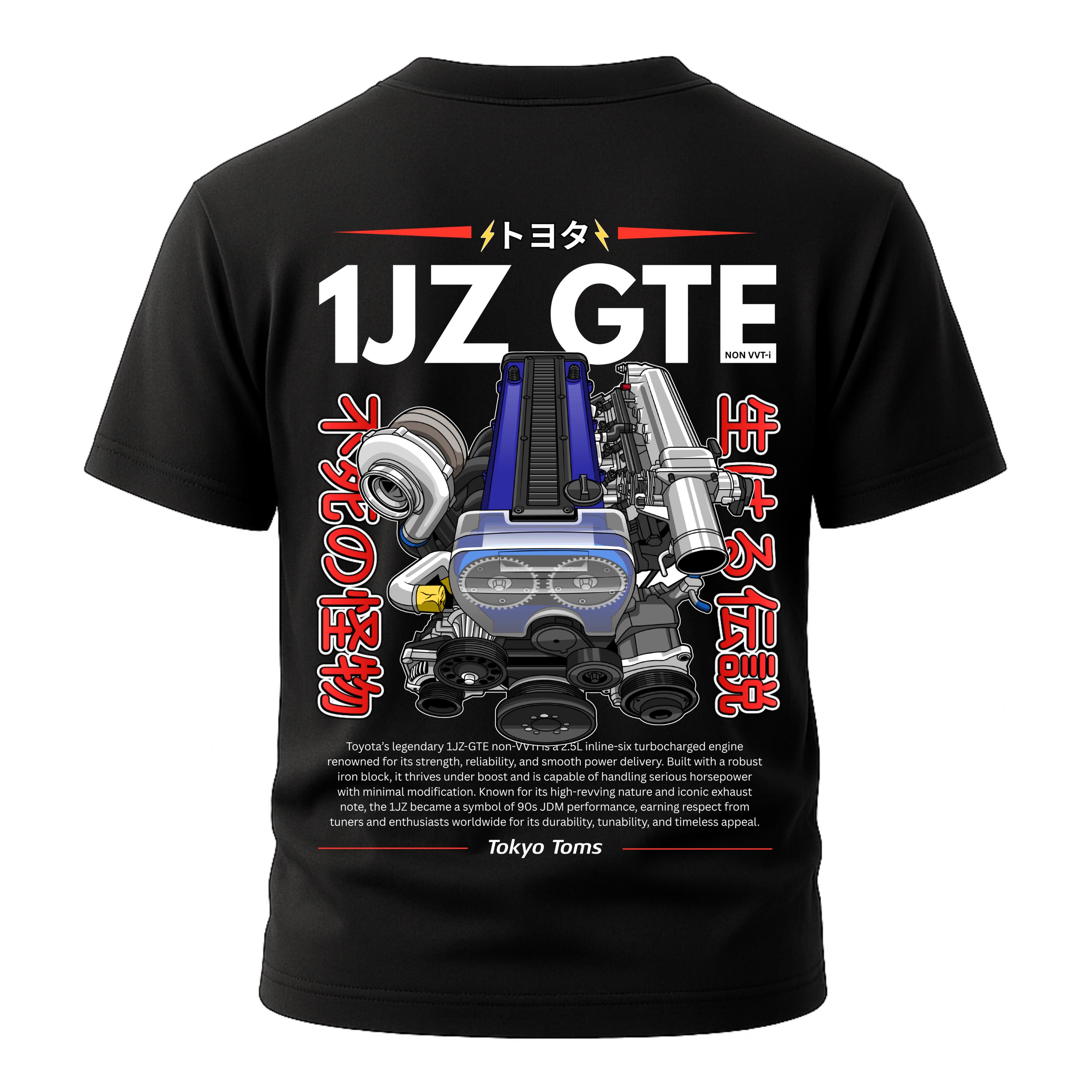 Toyota 1JZ GTE T-shirt - 1JZ-GTE Non-vvti Engine Tee, JDM Car Gift