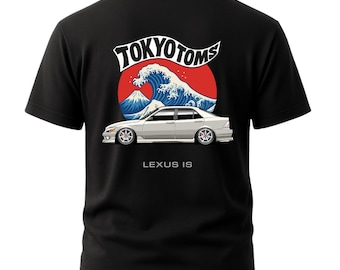 Toyota Alteza IS T-Shirt - The Great Wave Off Kanagawa Graphic Shirt Tokyo Toms Toyota Altezza Car Guy Gift, Car Meet Shirt Car Apparel Gift