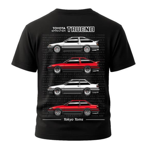 Toyota Trueno Tshirt - Sprinter AE86 Shirt, JDM Car Tee, Initial D