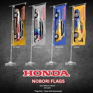 Tuner Car Civic Nobori Flag – Inspired by 90s-00s JDM Legends  Garage Decor Civic EF EK Ek9 S2000