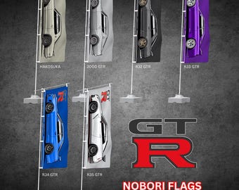 Skyline GTR Generation Car Flags Nobori JDM R31 R32 R33 R34 R35 Skyline Gift Decoration Room