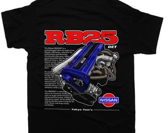RB25 Det Nissan T-Shirt - Unisex - Car Enthusiast - Drifting Drag JDM