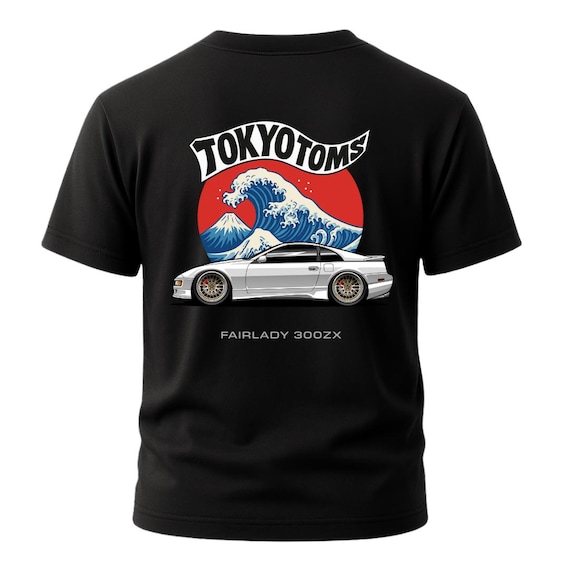 Japanese 300ZX Shirt, Fairlady Z32 Tee, JDM Legend, Wave Art Shirt