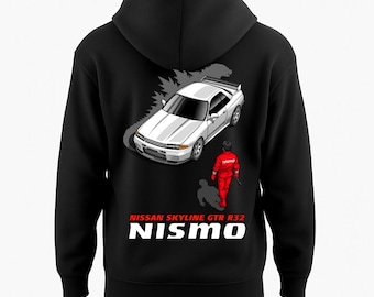 Sweat à capuche Nissan R32 Skyline GTR NISMO, vêtements streetwear japonais JDM RB26