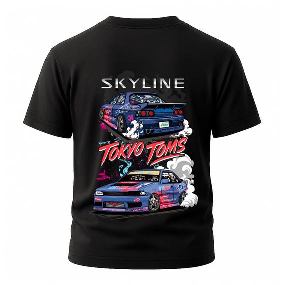 Nissan Skyline R32 T-shirt - JDM Car Street Race Tee, Japanese