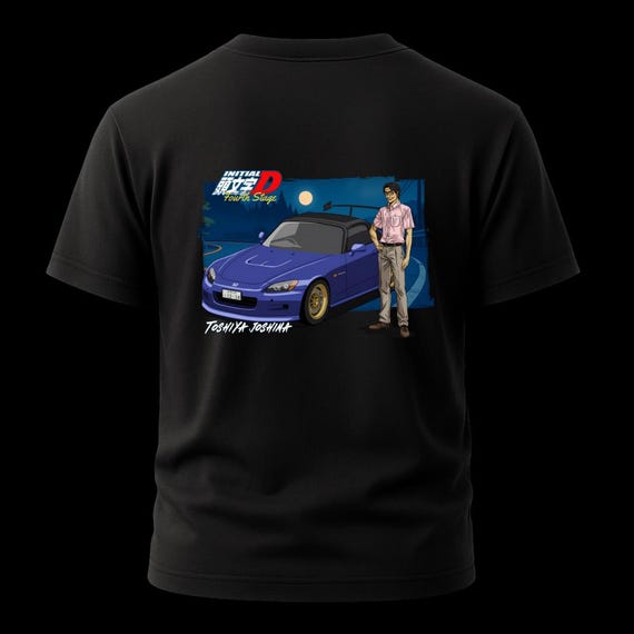 Initial D S2000 T-shirt - Toshiya Joshima Team Purple Shadow Tee