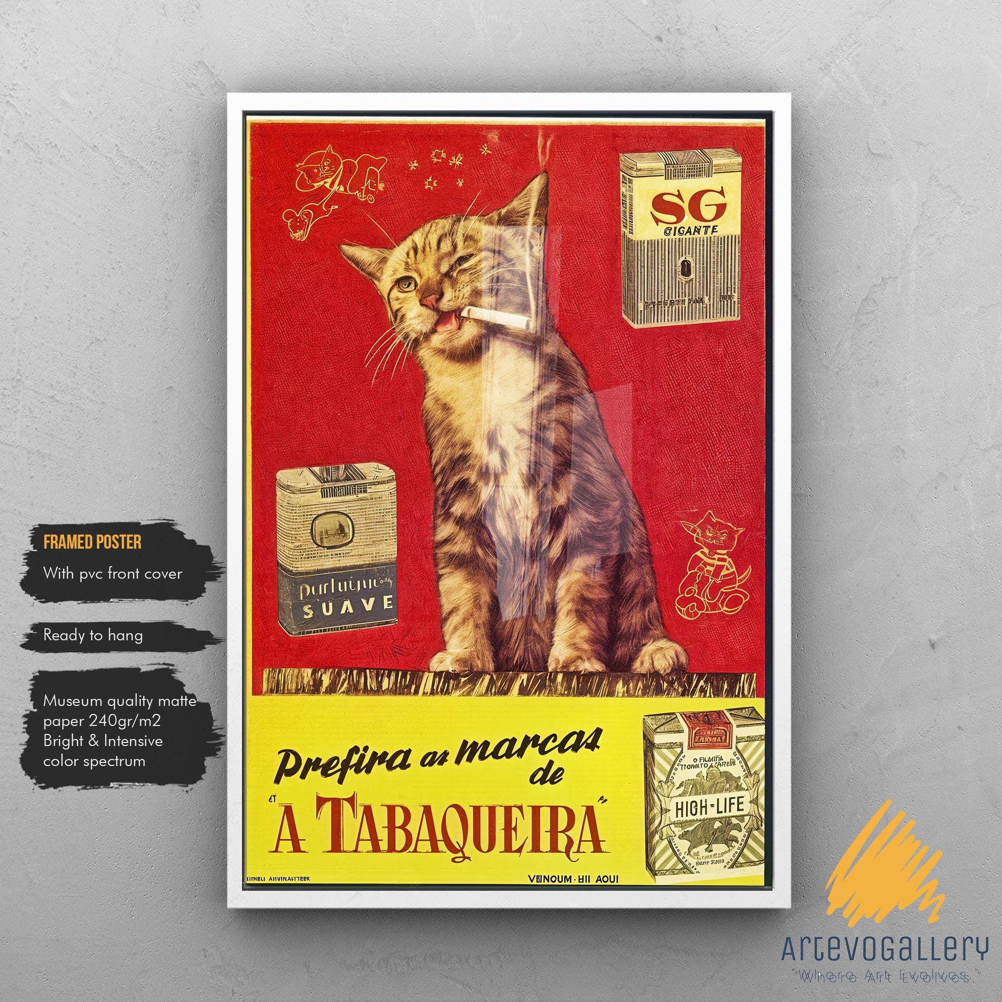 額縁 vintage cat poster Flame il_1080xN.2010746770_5ung.jpg