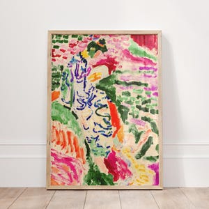 Henri Matisse La Japonaise, Woman Beside Water Colorful Wall Art, Henri Matisse Prints, Vintage Wall Art, Aesthetic Wall Art, Gift Idea