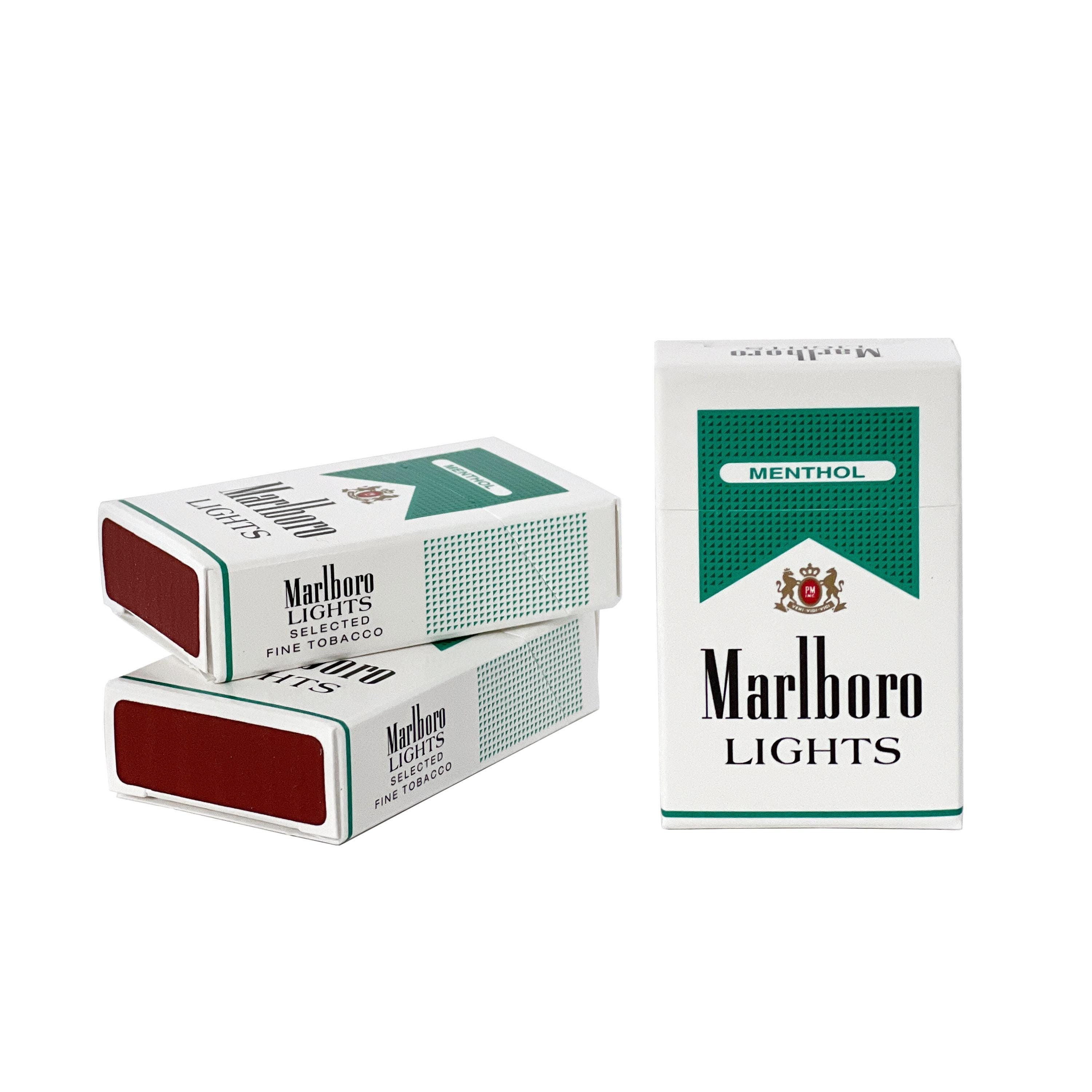 Vintage 1990s NOS Miniature Marlboro Menthol Lights Pack Flip Top Box  Matches Sealed NEW - Etsy, image size:3000x3000