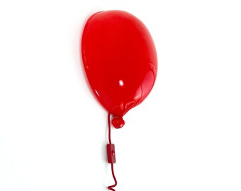 Vintage 1980s Red Balloon Pop Art Wall Light by Brilliant Lighting