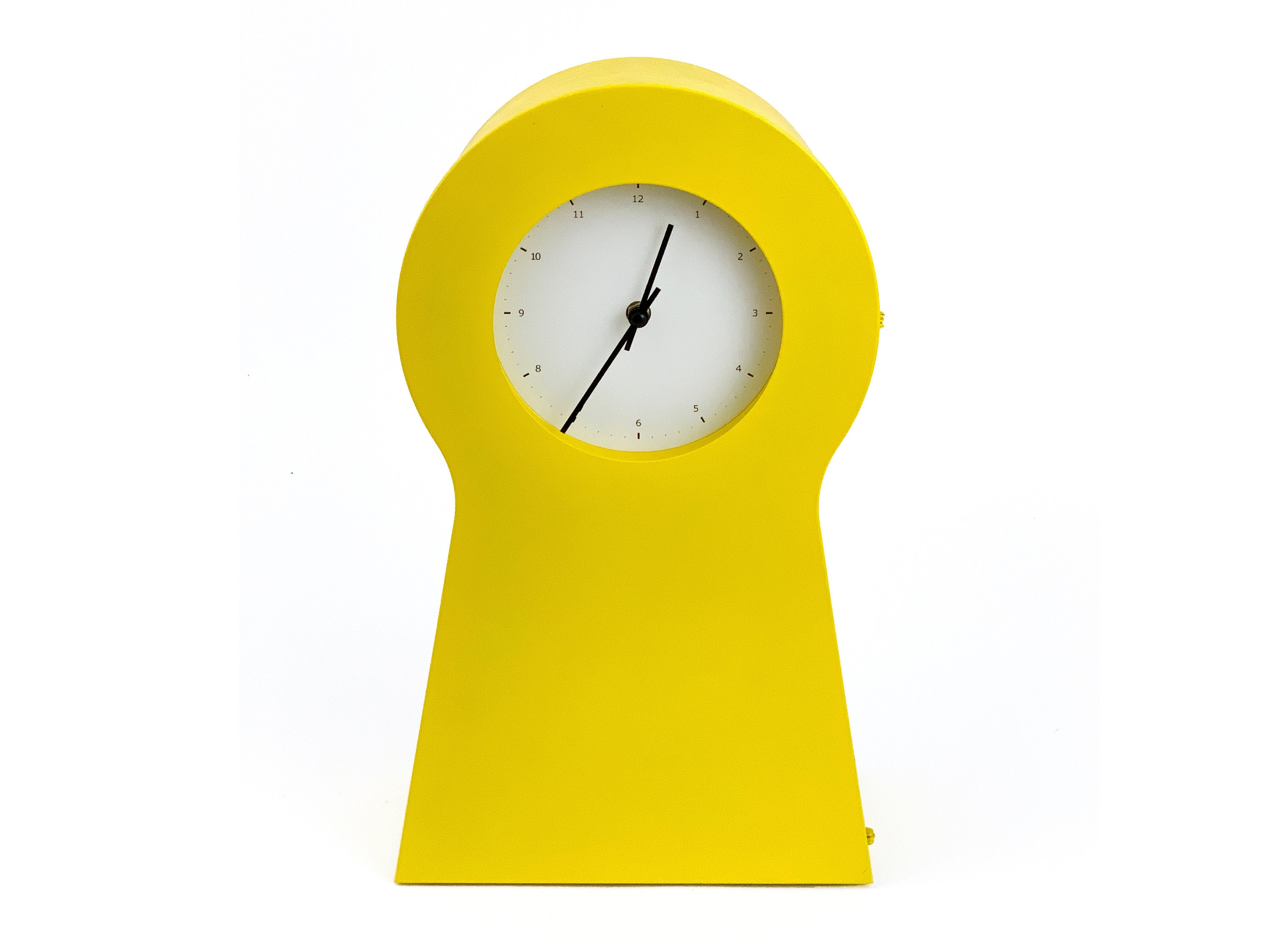 1990s IKEA PS 1995 Keyhole Yellow Clock Wall Storage - Etsy