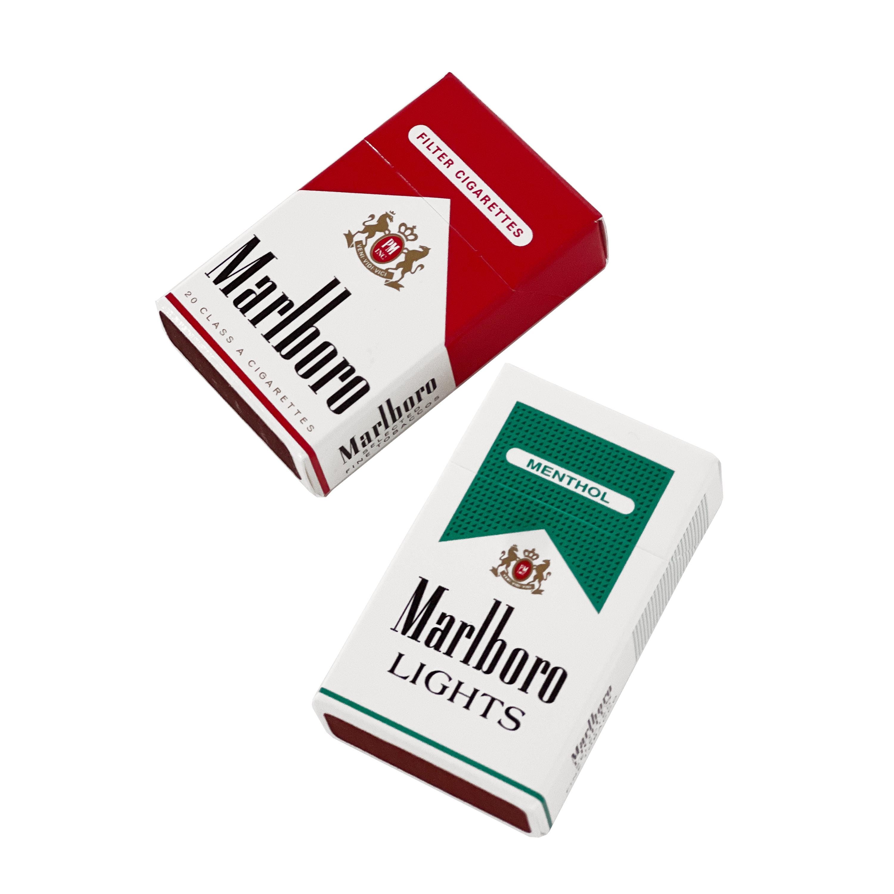 Vintage 1990s NOS Miniature Marlboro Menthol Lights Pack Flip Top Box  Matches Sealed NEW - Etsy Israel, image size:3000x3000