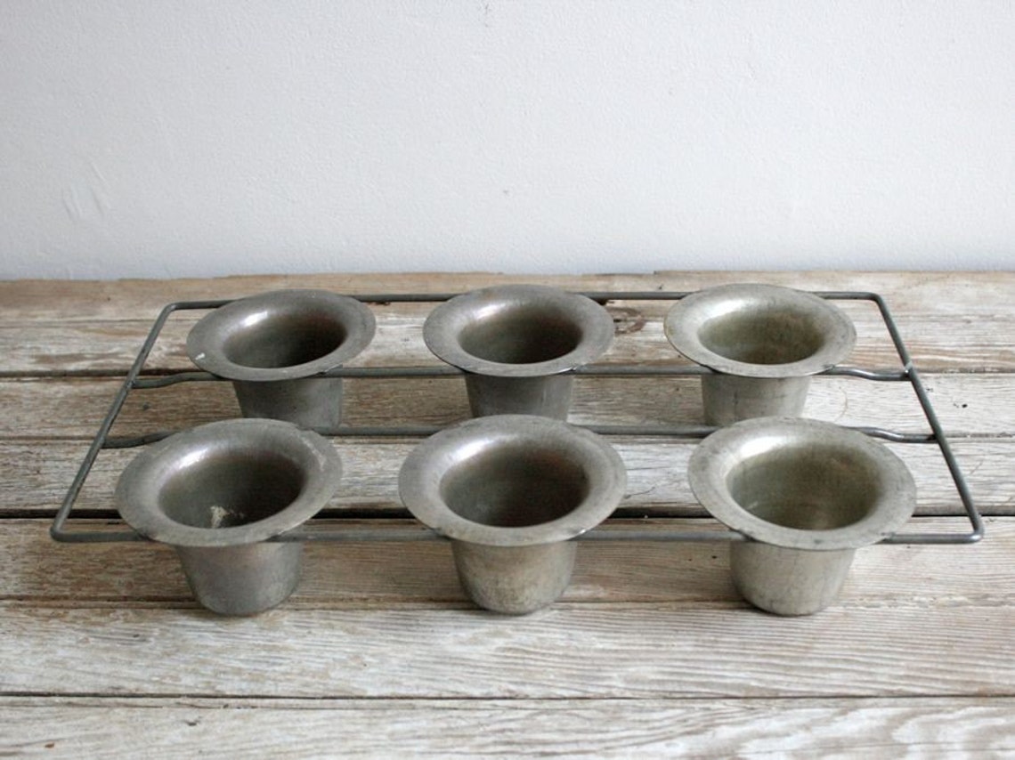 SALE vintage metal baking popover pan Etsy