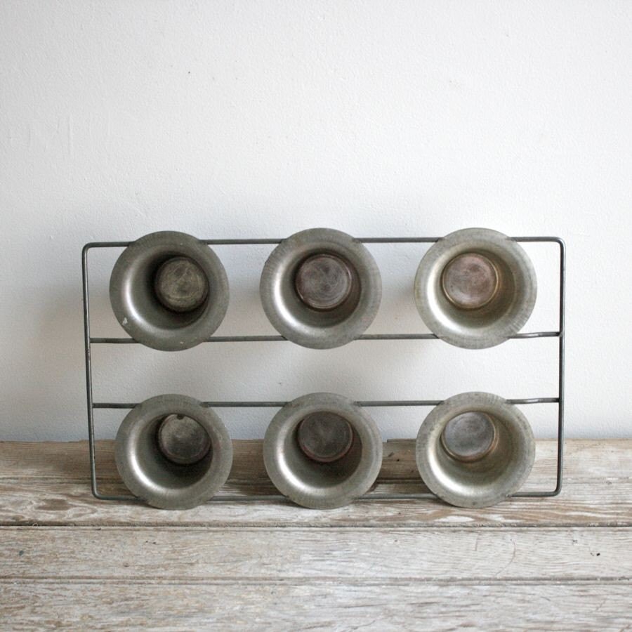 SALE vintage metal baking popover pan Etsy