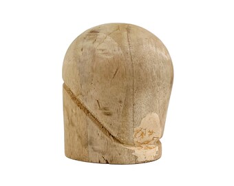 Vintage 1940s Balsa Wood Millinery Hat Mold Form -- 22.5" Diameter