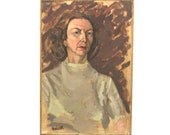 vintage mid-century oil portrait - no. 4