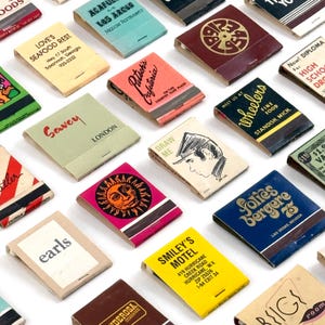 Vintage 1940s-1990s Hand-Picked Matchbooks Custom Curated Collection Lot - Hotel, Travel, Restaurants, Mercantile - Pick Your Quantity