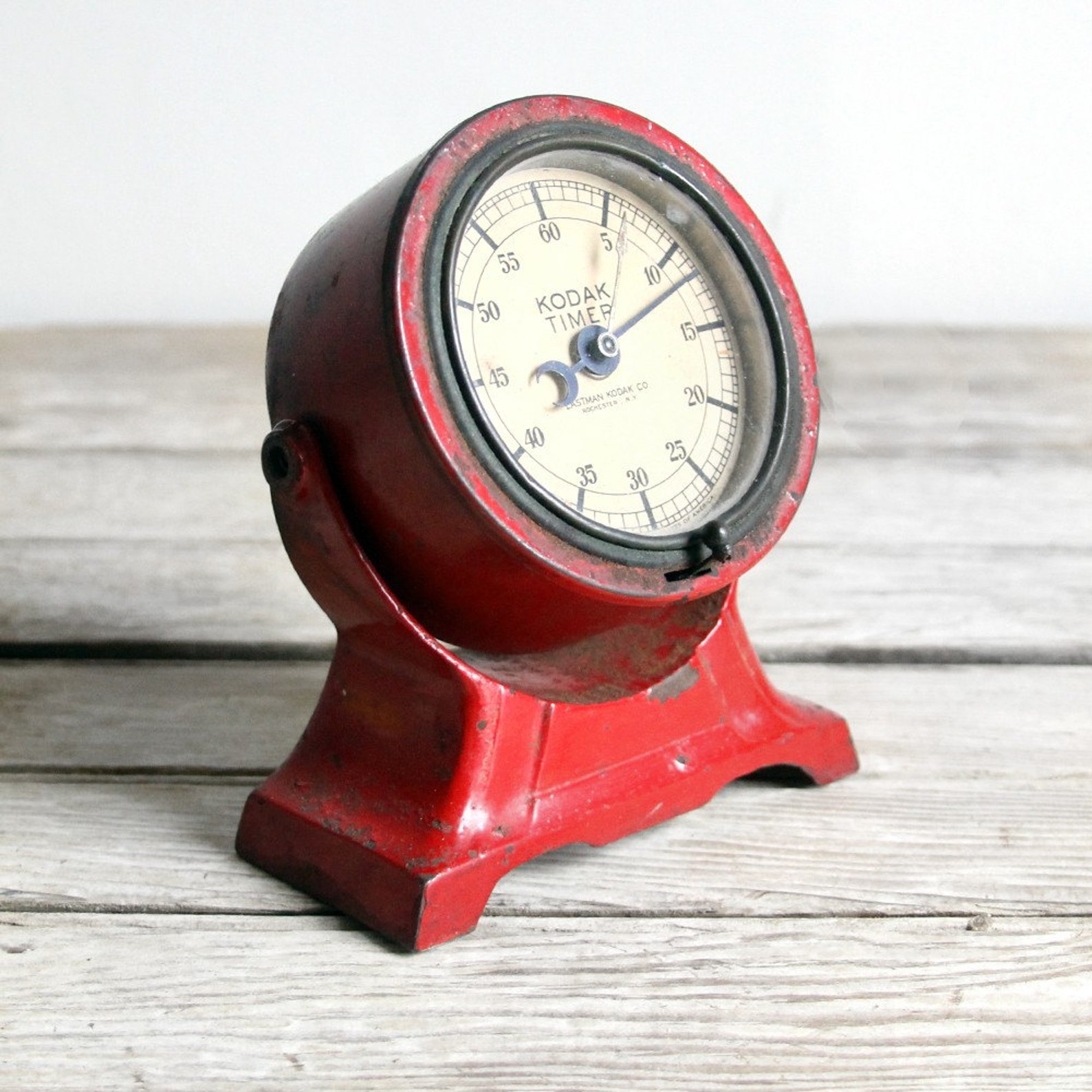 Antique red metal kodak darkroom timer Etsy