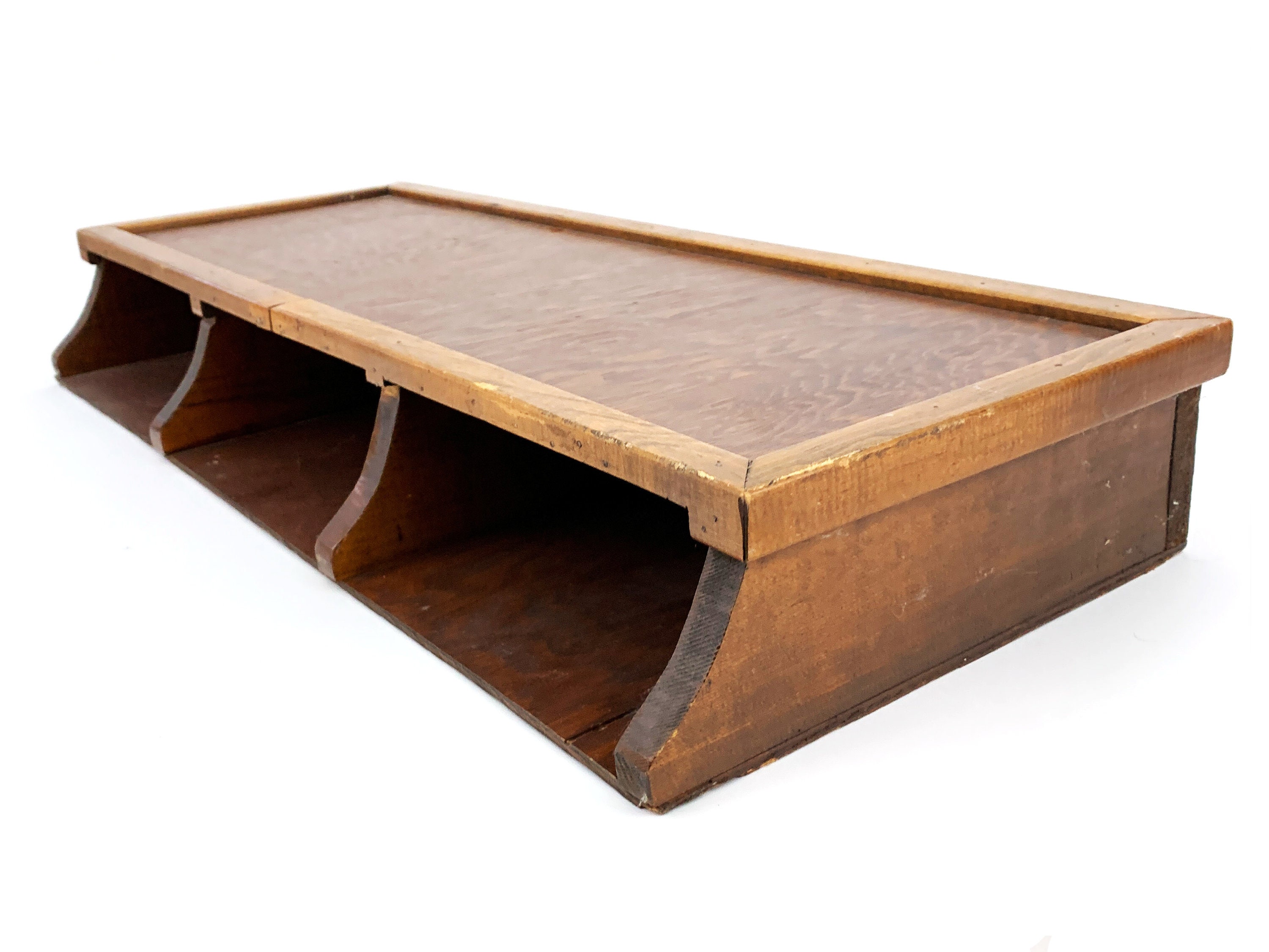 Vintage 1940s Large Handmade Wooden Desk Riser / Organizer / Etsy