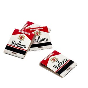 Vintage 1970s Marlboro Red Tobacco Advertising Matchbooks - Unused/Unstruck - New Old Stock