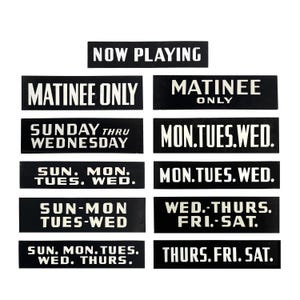 Vintage 1940s 14” Movie Theatre Lobby Poster Marquee Sign Dater Card