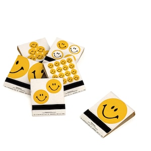Vintage 1970s Smiley Face Matchbooks by Ohio Match Co. -  Full Books - Unused/Unstruck - New Old Stock