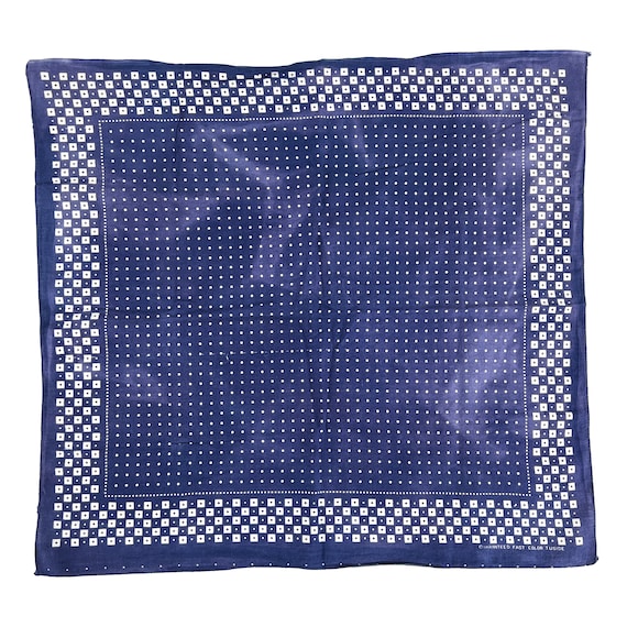 vintage bandanna 1930-40s Brotherhood 紺色 vintage bandanna 1930-40s Brotherhood 紺色