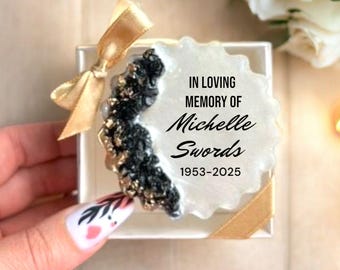 Custom Epoxy Magnet Funeral Favors, Personalized Memorial Keepsakes Guests, Celebration of Life Remembrance Gifts, In Loving Memory