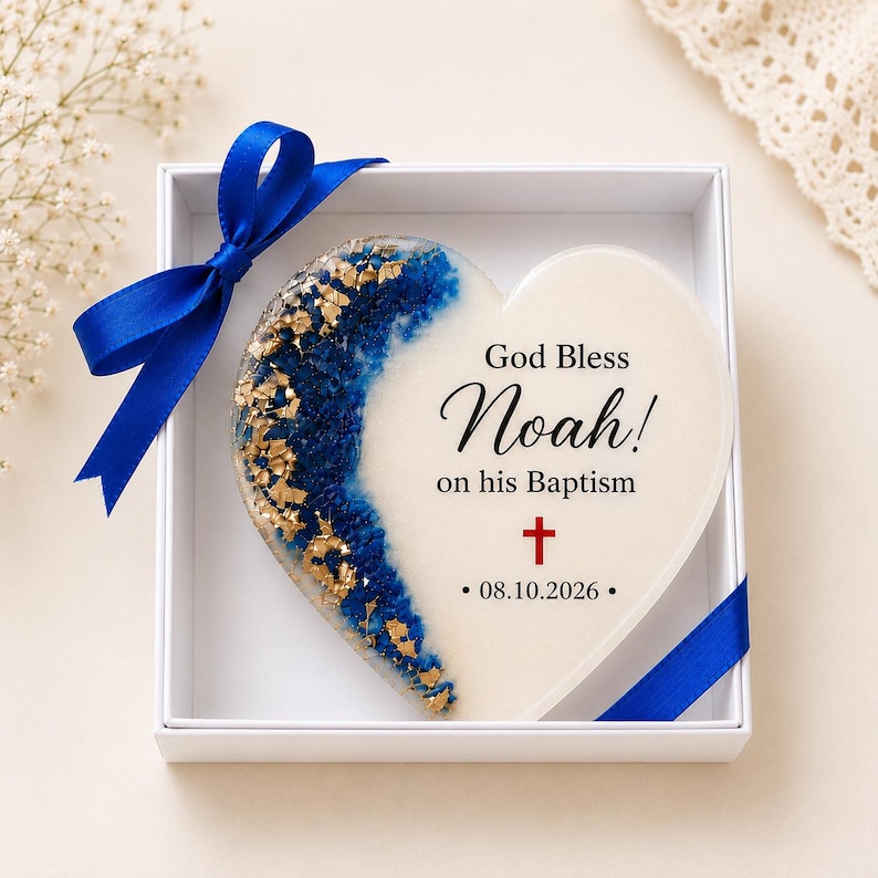 Custom Heart Magnet Favor, Adult Birthday Gift for Guests, 50th 60th 70th 75th 80th 90th Milestone Party Favors, Personalized Epoxy Keepsake image 5