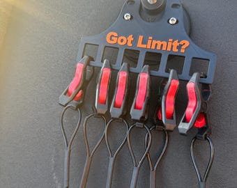 Personalized Cull Tag Holder | Fishing Organizer | Slam Latch Mount for Livewells