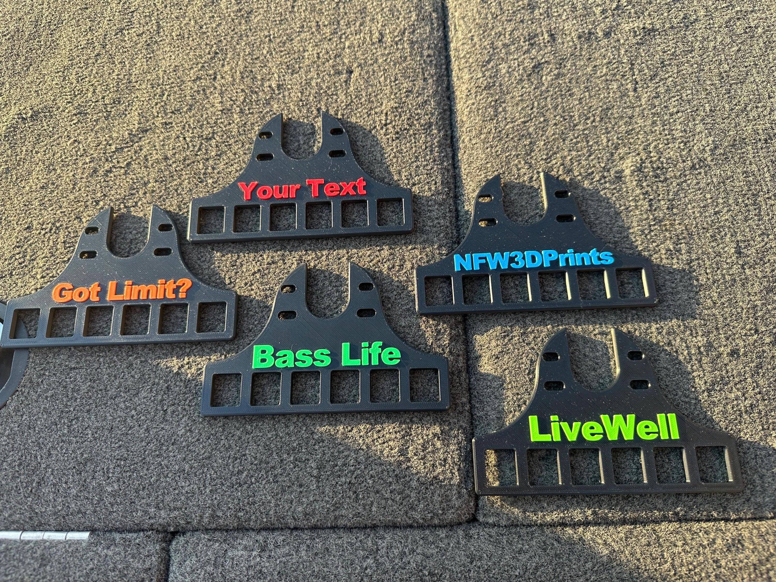 Personalized Live Wellcull Tag Holder - Flat or Lipped Mount - Etsy