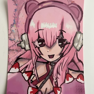 Super sonico gloomy bear A5 print