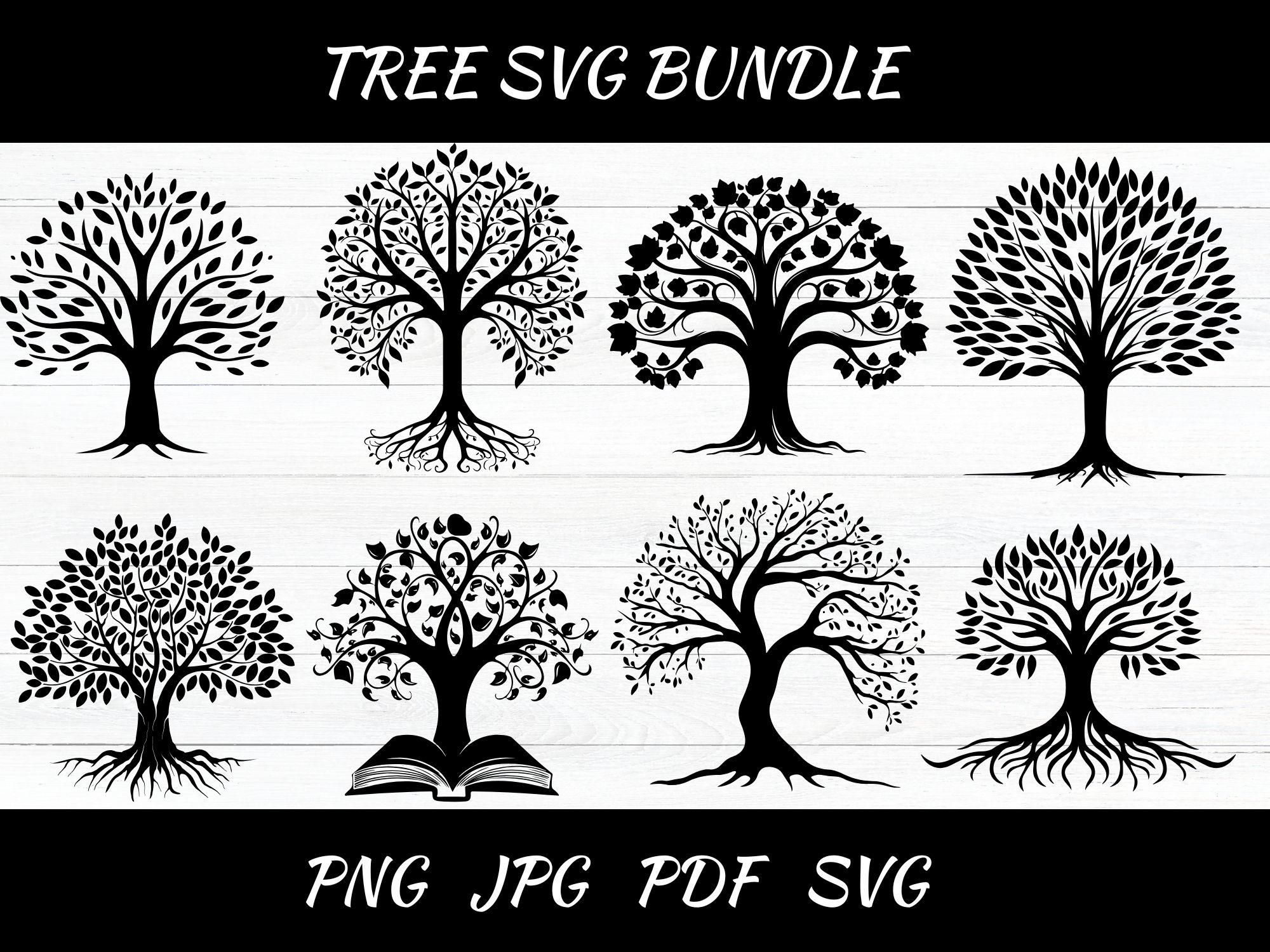 Tree Svg Bundle, Tree of Life Svg Bundle, Tree Bundle Svg, Tree of Life ...