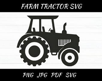 Farm Tractor SVG Cut File: Commercial Use, Cricut & Silhouette (Digital Download)