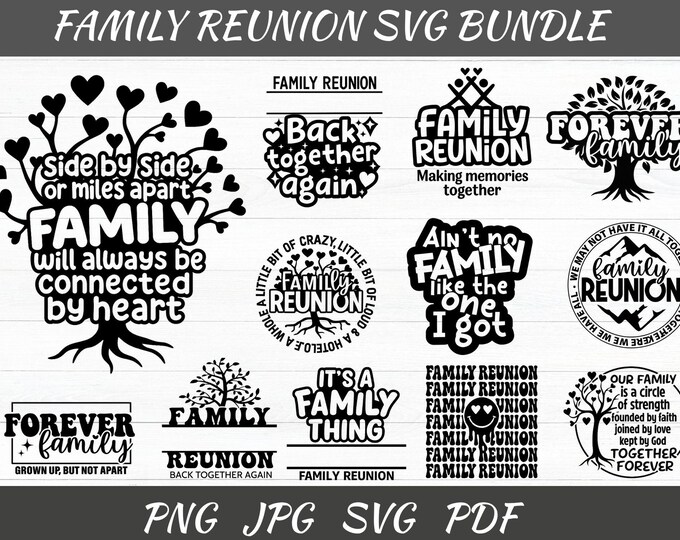 Family Reunion 2024 SVG Bundle, Family Tree Designs (PNG, PDF) - Etsy ...