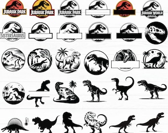 Jurassic Park Svg Bundle - Dinosaur Svg Png - Jurassic Park Clipart - Jurassic World Park Svg Png - Cricut Cut Files - Digital Download