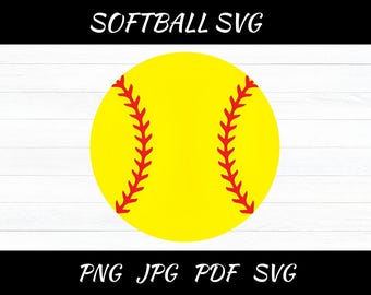 Softball SVG Cut Files: Sports Mom Clip Art (Digital Download)