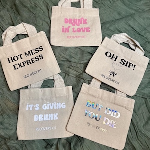 Mini Hangover Kit Bags – Bachelorette Party Favors • Wedding Recovery Kits • Bridal Shower Gift Bags • Bach Weekend Essentials • Hangover