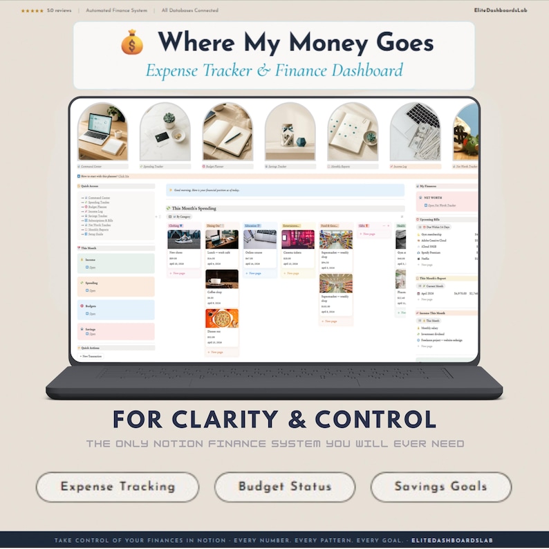 Notion Template Income Expense Tracker Bill Subscription Debt Tracker ...