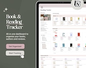 Notion Reading Tracker: Ultimate Reading List & Reading Review Templates, Reading Goals, Book Log, Reading Journal, Digital Book Tracker